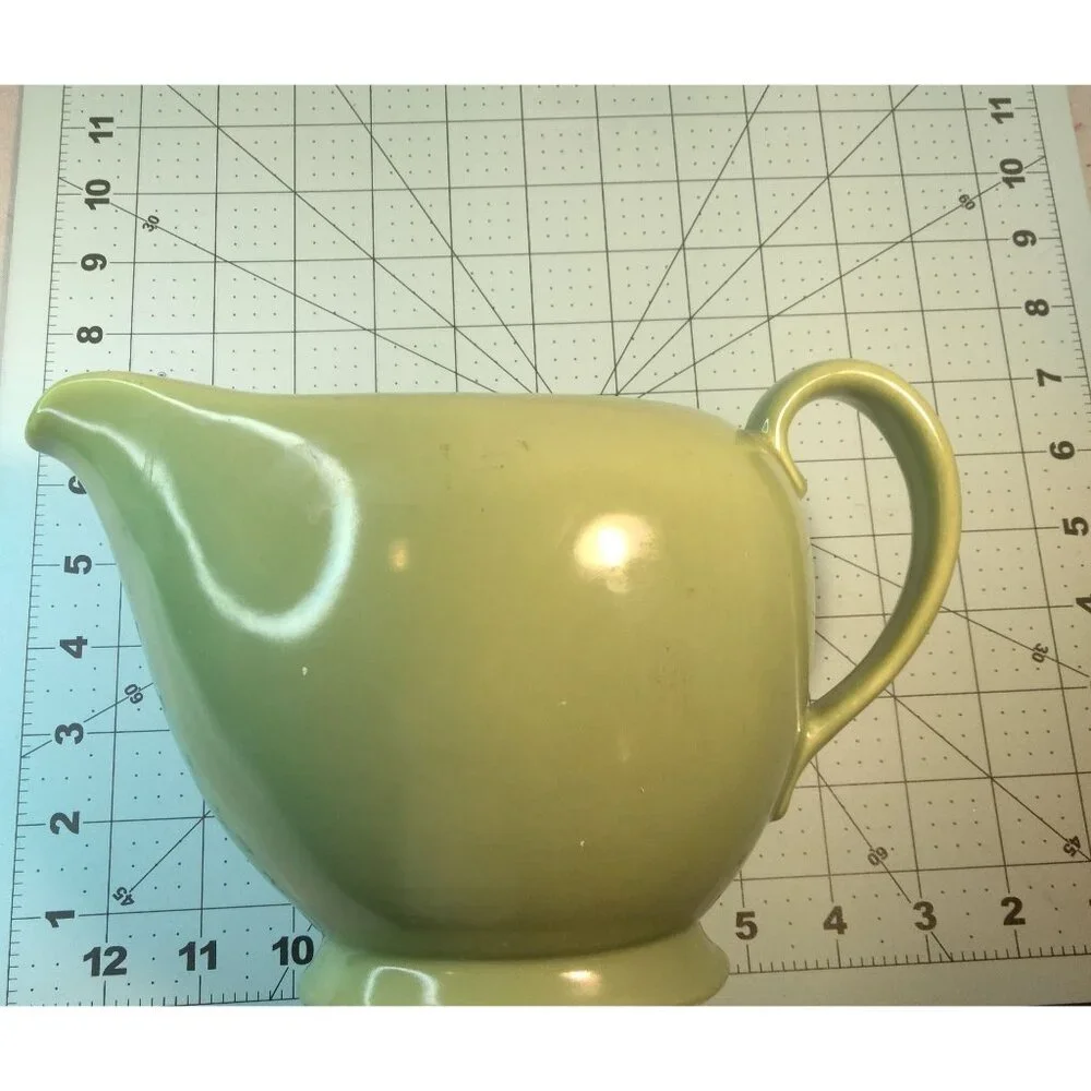 Santa Anita  Pitcher Green Vintage California Pottery USA